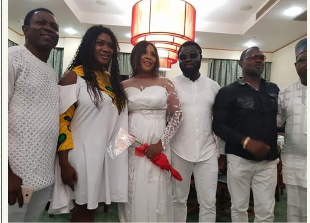 Actress Mercy Johnson steps out with hubby to Pastor Ofure’s birthday party 