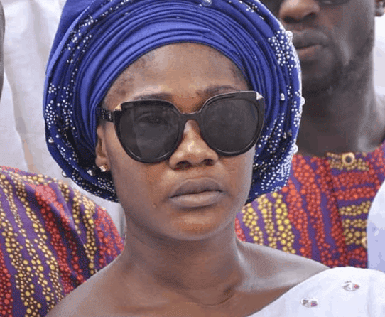 Mercy Johnson shed tears as her mother is finally laid to rest