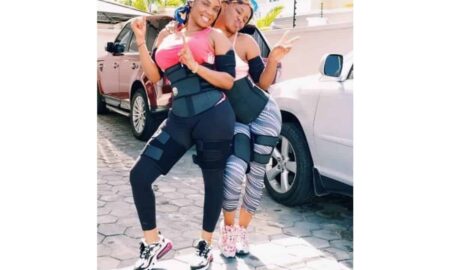 Iyabo Ojo and Daughter working out together