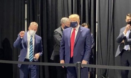 Trump on face mask