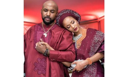 Banky W and Adesua receive prayers