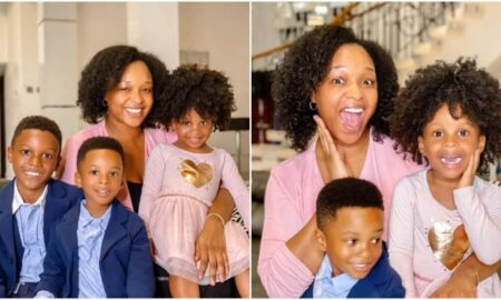 Paul Okoye's wife, Anita and Children