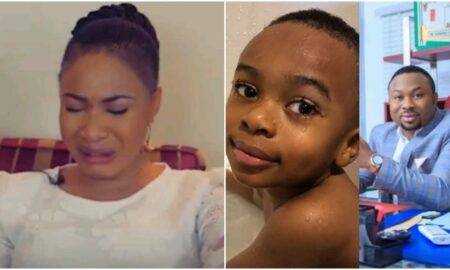 Tonto Dikeh and Olakunle Churchill attack each other over son