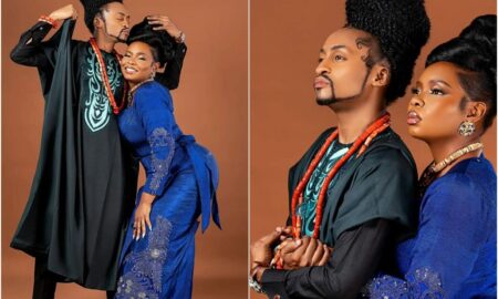 Nigerians react as Denrele Edun shares loved up pictures with Yemi Alade