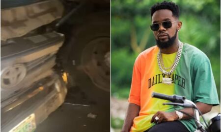 Singer Patoranking involved in a ghastly motor accident