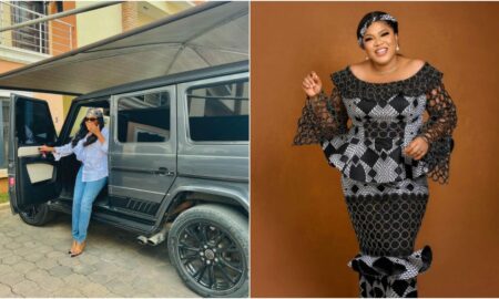 Toyin Abraham and new car