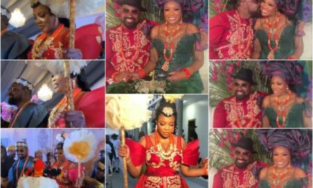 Kemi Adetiba outfits to her traditional marriage