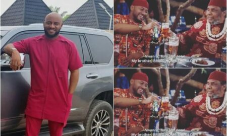 Yul Edochie reconciles with Pete Edochie