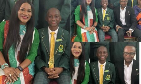 Nino Idibia gets inducted as social prefect