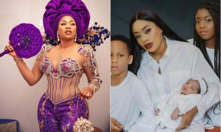 have been the father and mother to my kids" Toyin Lawani eulogises herself on father's day as she shuns husband, Segun Wealth