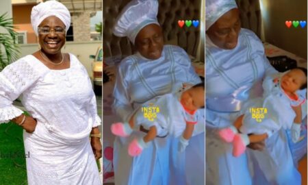 Iya Rainbow shows off baby born with Allahu on her ears