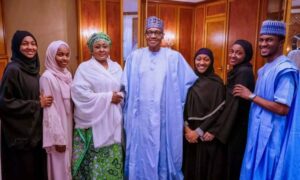 President Buhari and family