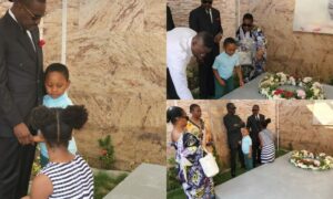 Ituah Ighodalo's visits wife's graveside