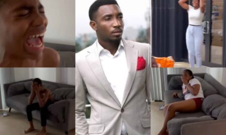 Timi Dakolo surprises his wife and kids