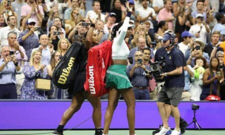 US Open: Serena and Venus Williams knocked out of women's doubles in first round