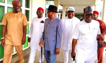 Wike, 4 PDP governors meet in Enugu