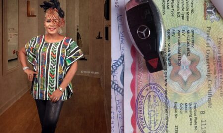 Shan George's children gifts her a Mercedes Benz