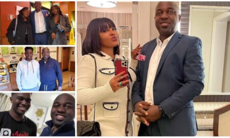 mercy aigbe husband vacation with kids