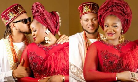 Mary Njoku, others celebrate Uche Ogbodo after tying the knot with her younger boo
