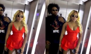 Erica Nlewedim and Runtown turn heads as they step out together