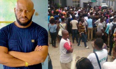 'Destroying ATM machines is not the answer'- Yul Edochie advises Nigerians on Naira scarcity