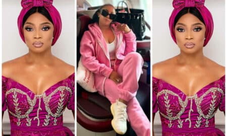 Toke Makinwa Jets off on new adventure unbothered, after critics troll her for comparing Peter Obi's supporters to thugs