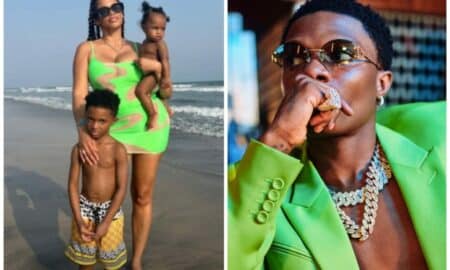 Wizkid spoils his baby mama with breakfast in bed on mother's day