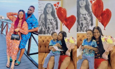 Nkechi Blessing breaks down in tears as her boyfriend surprises her on mother's day (video)