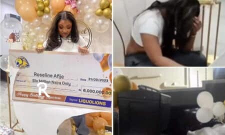 Liquorose tears up as fans gift her 6million naira, delivery bike and others for her birthday