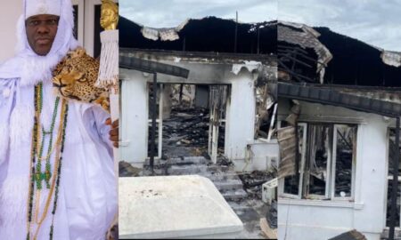 Fire razes Ooni of Ife's palace