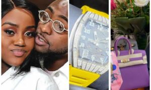 Davido spoils Chioma with luxurious gifts for birthday, buys two Birkin bags, Mille watch