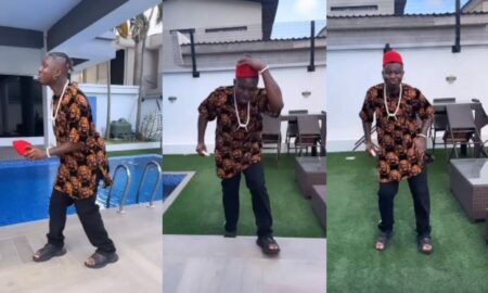 Davido, others react as Zlatan shows off dance moves in Igbo attire