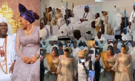 Ooni of Ife wedding to Elizabeth Akinmuda