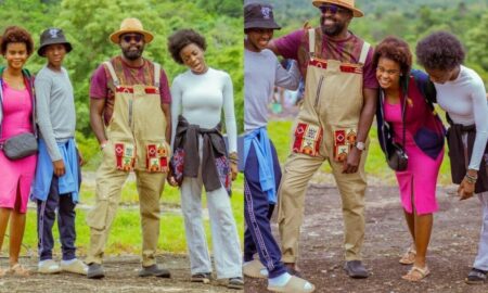 Kunle Afolayan shows off his children