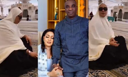 Kwam1's wife storms Mecca