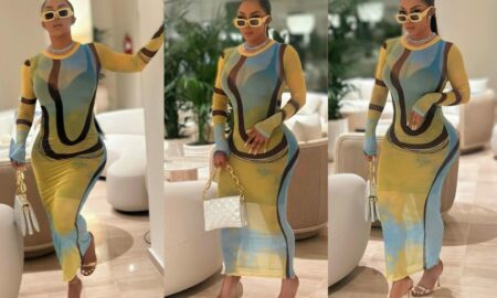 Toke Makinwa flaunts her enviable curves