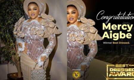 Mercy Aigbe grateful as she bags Best Dressed award