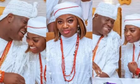 Olori Ashley celebrates first anniversary with Ooni of Ife