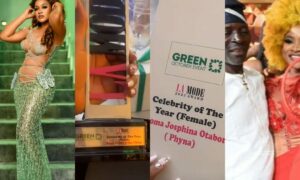 Phyna wins celebrity of the year award