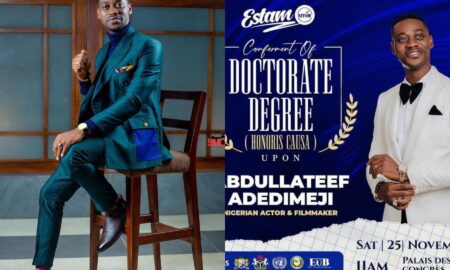 Lateef Adedimeji bags doctorate degree