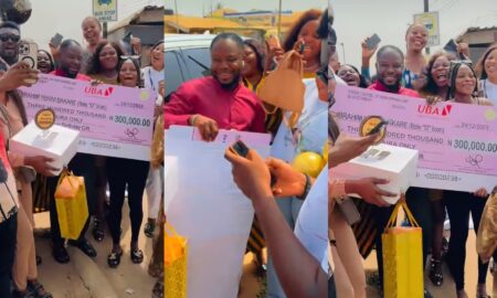 Ibrahim Yekini receives birthday surprise from students