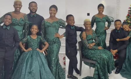 Warri Pikin adorable family Christmas shoot