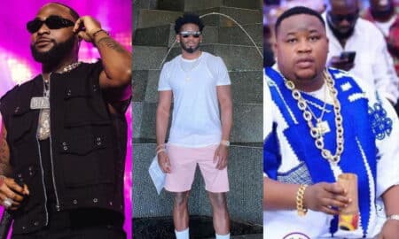 Davido reacts as Cubana Chief Priest weighs into beef with Tee Billz