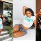 Nigerian celebrities showing patriotism by wearing Nigerian colors.