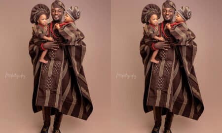 Adeniyi Johnson celebrates his and his twins' birthday