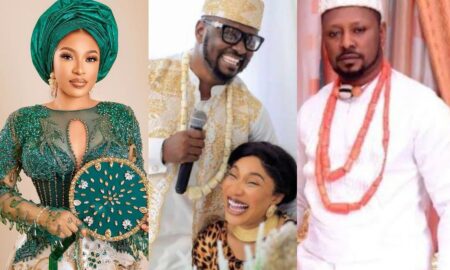 Ned Nwoko reconciles Tonto Dikeh and Prince Kpokpogri