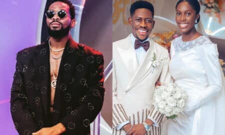 D'banj congratulates Moses Bliss and wife Marie Wiseborn