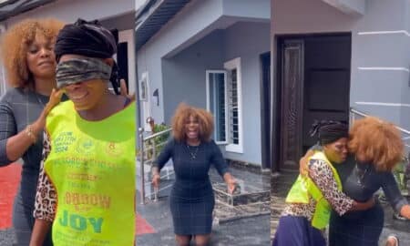 Evan Okoro buys her mother a house