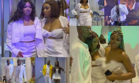 BBNaija's stars storm Queen's wedding dinner