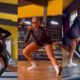 Netizens react as Nancy Isime shows off trim physique while working out.
